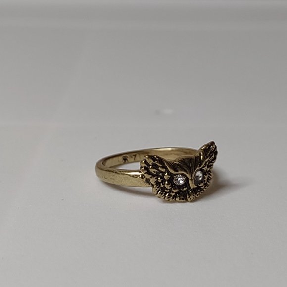 Cute Banana Republic Size 6.75 Owl Ring - Picture 7 of 12